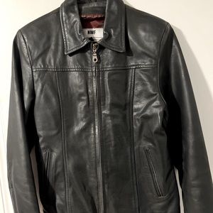 NWF  Black leather jacket. Medium